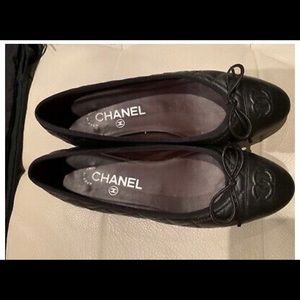 Chanel CC Quilted Ballerina Flats Size 36